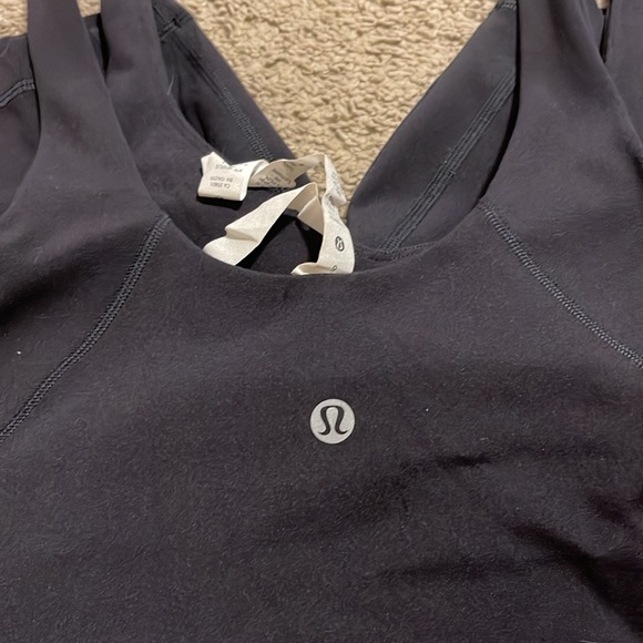 Lululemon align onesie Bodysuit 8” Black Sz 6 - Picture 7 of 7